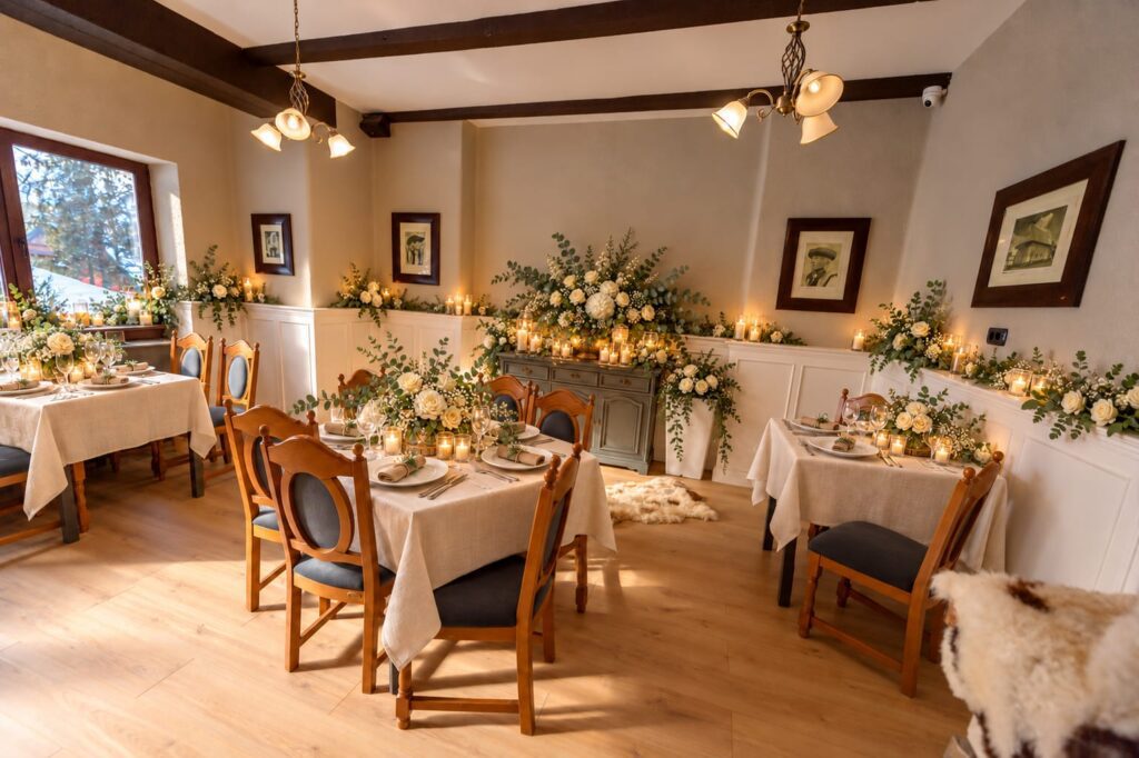 Sala de nunta si botez in Predeal, la Restaurantul Robinson